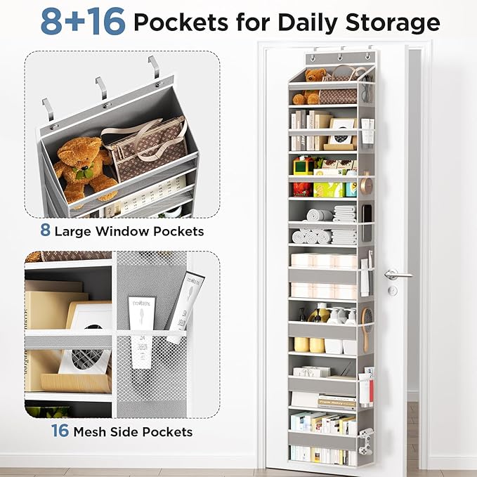 Over The Door Organizer, 8 Shelf Door Hanging Organizers