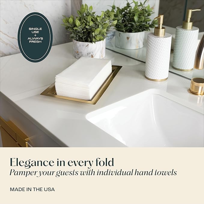 400-Pack Servietto Disposable Linen-Feel Guest Towels