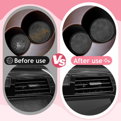 TeSabMi Car Cleaning Gel Car Cleaning Putty Car Putty Car Interior Cleaner Car Slime Car Detailing Kit Car Accessories Gifts for Men Women Stocking Stuffers Pink