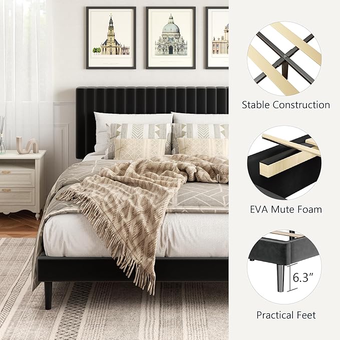 HAOARA Queen Size Platform Bed Frame