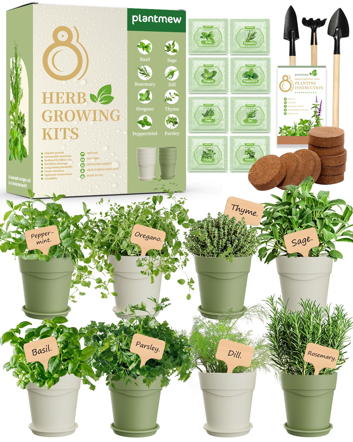 8 Herb Garden Kit - Perfect Gifts for Women