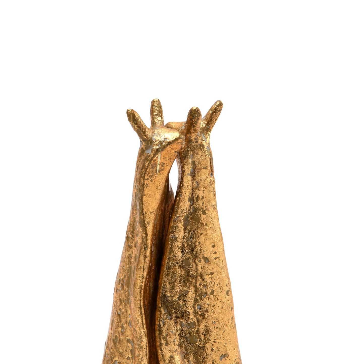 Creative Co-Op Decorative Distressed Cast Metal Snail Bookends, Gold