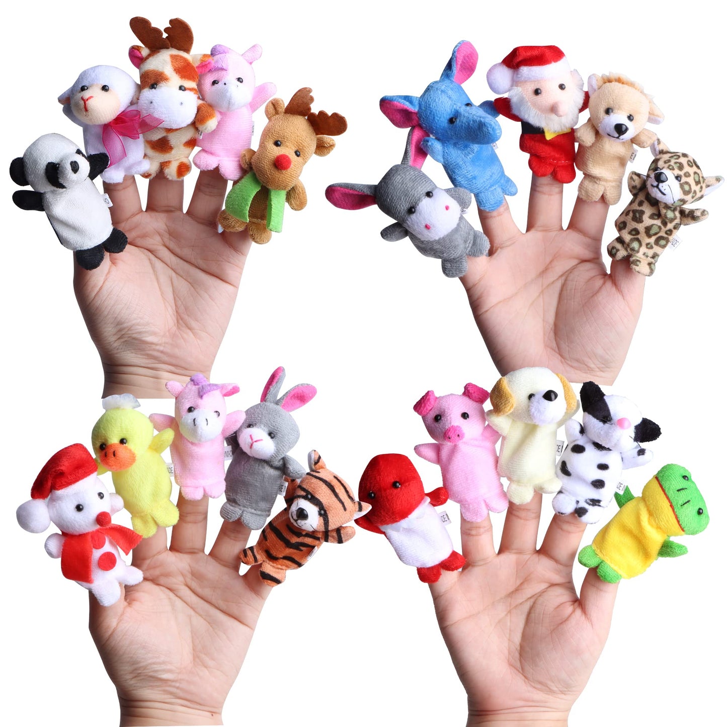 JOYIN Christmas Advent Calendar 2025 with Finger Puppets,24 Days Christmas Countdown Advent Calendar with Plush Animal Finger Puppets for Girls Kids Party Favors,Classroom Prizes Xmas Party Favor Gift