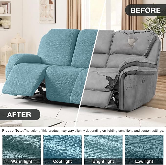 Timeles Recliner Covers for 3 Seater Reclining Couch Covers Sofa Slipcover