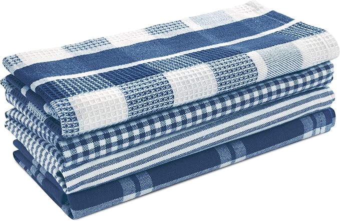LANE LINEN 100% Cotton Kitchen Dish Cloths, Ultra Soft Absorbent Quick Drying