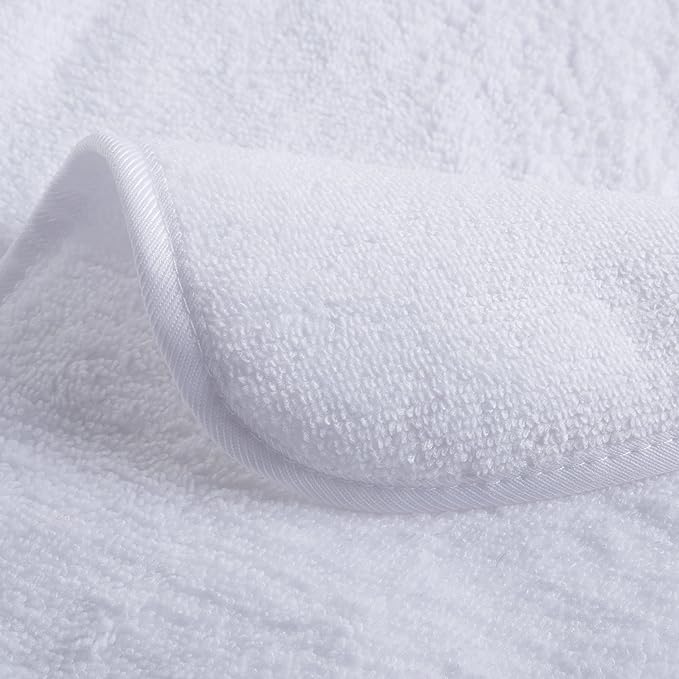 POLYTE Premium Lint Free Microfiber Washcloth Face Towel, 13 x 13 in