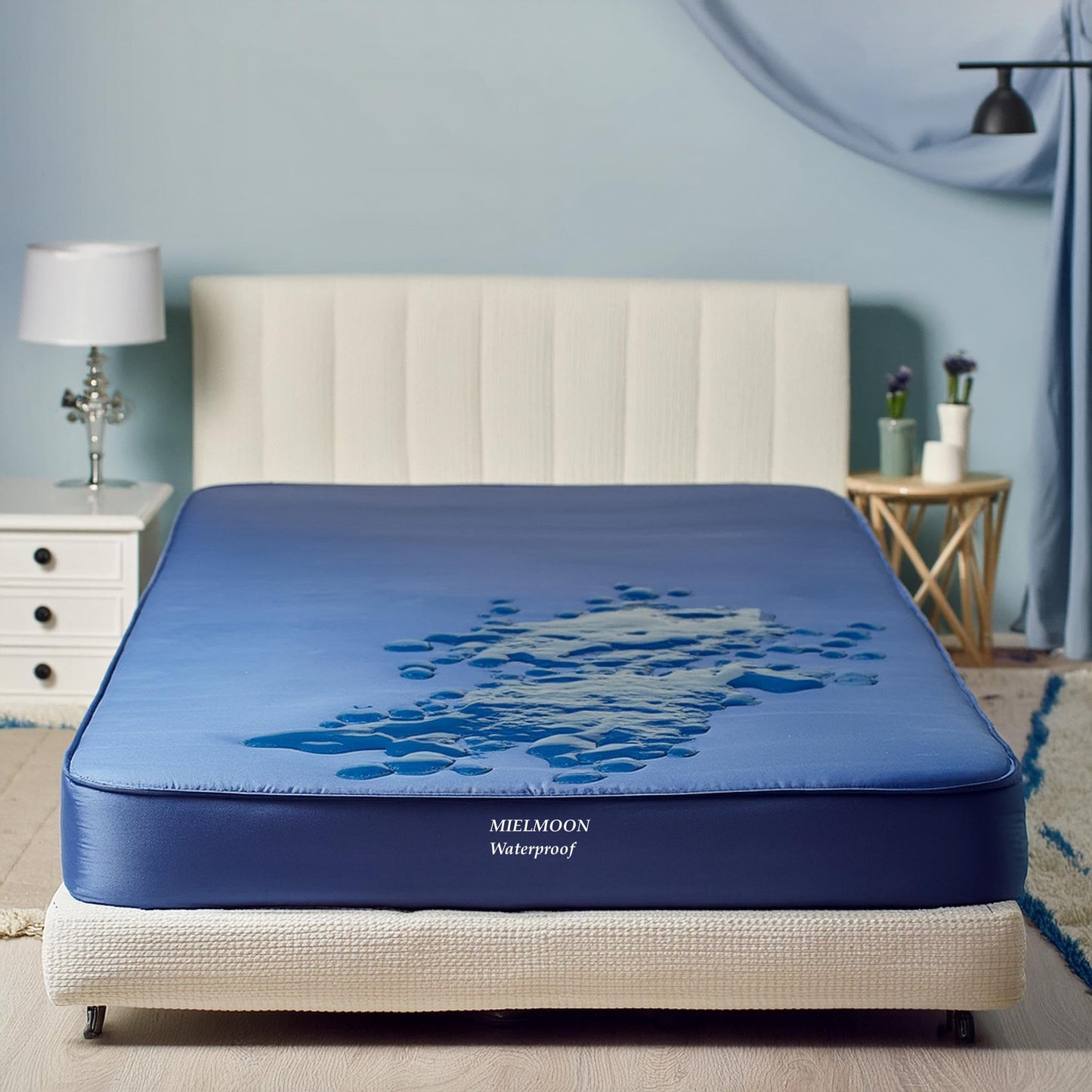 Mielmoon 8" Waterproof Mattress No-Springs Foam Bed Plush-Barrier,Clean&Body,Supportive Spinal,Outdoors-Medical Mattress-Bedwetting (8", Short Queen)