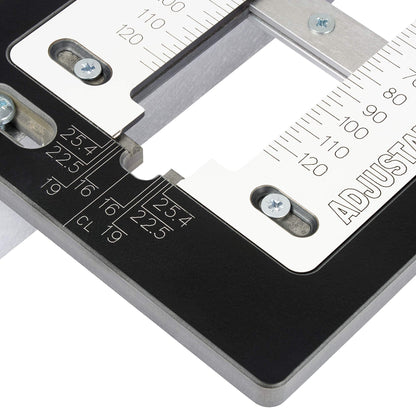 Trend Adjustable Trade Lock Jig for Mortice Lock and Latch Faceplates, Lock/JIG/B,Black