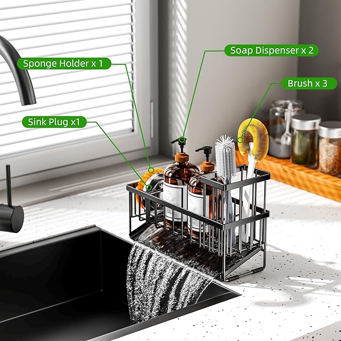 Cisily Extra Large Kitchen Sink Caddy Organzier