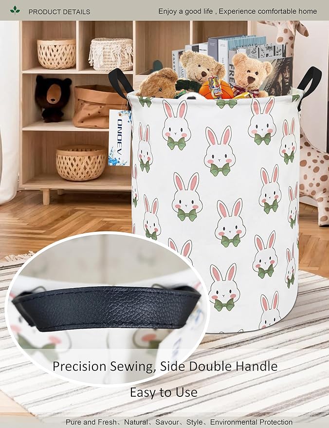 Round waterproof laundry basket, foldable storage basket, laundry Hampers