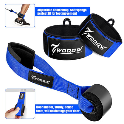 Heavy Resistance Bands for Working Out, 350lbs/450lbs Exercise Bands with Handles, Workout Bands Set for Men, Fitness Weight Bands for Muscle Strength Training, Stretching, Slim, Home Gym Equipment