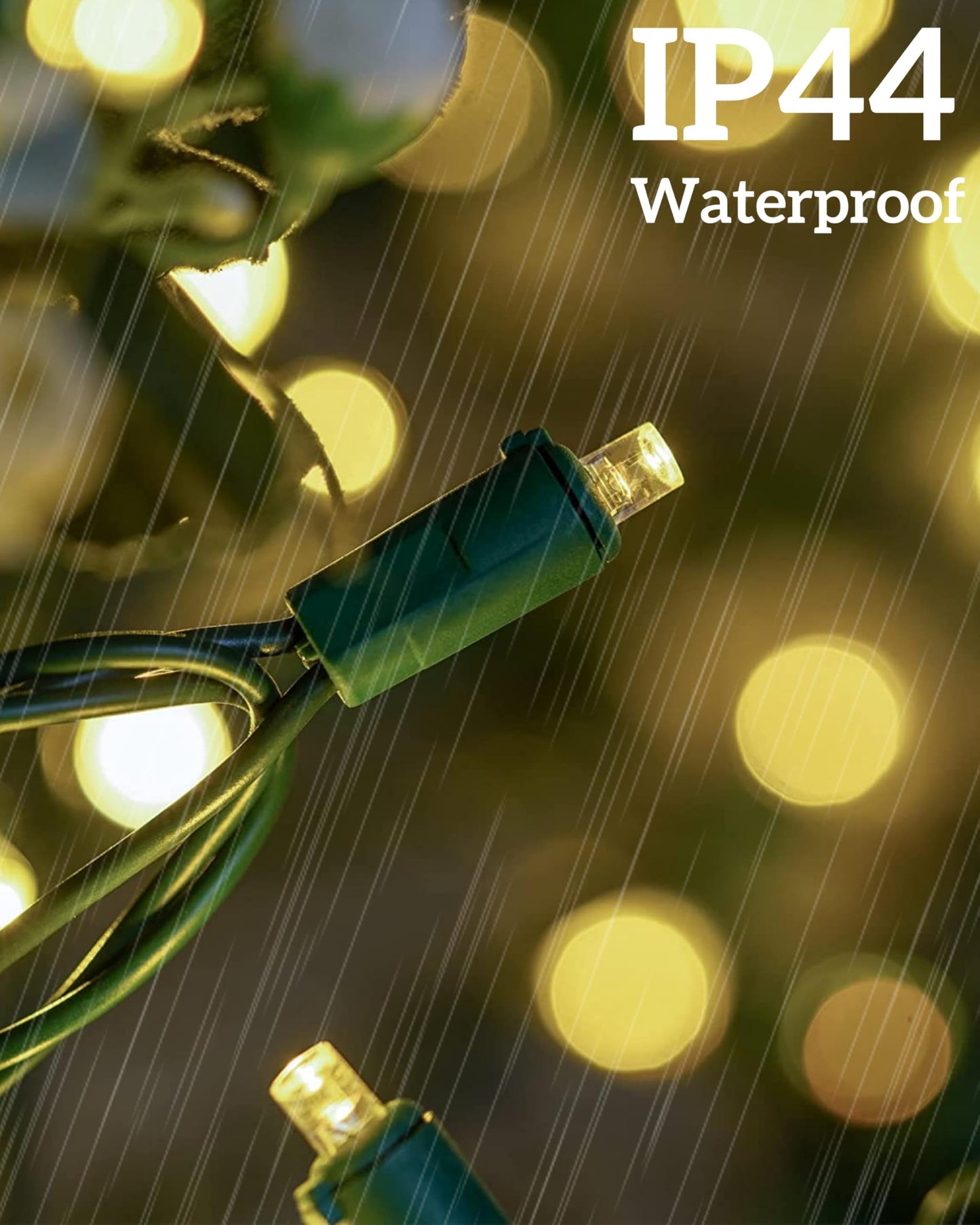 Wabarle Led Christmas Net Lights for Bushes 132 Led, 6ft x 6ft Christmas Net Lights Outdoor Mesh Tree Trunk Green Wire Christmas Decorations for Bushes,Tree,Shrubs,Xmas(Warm White)