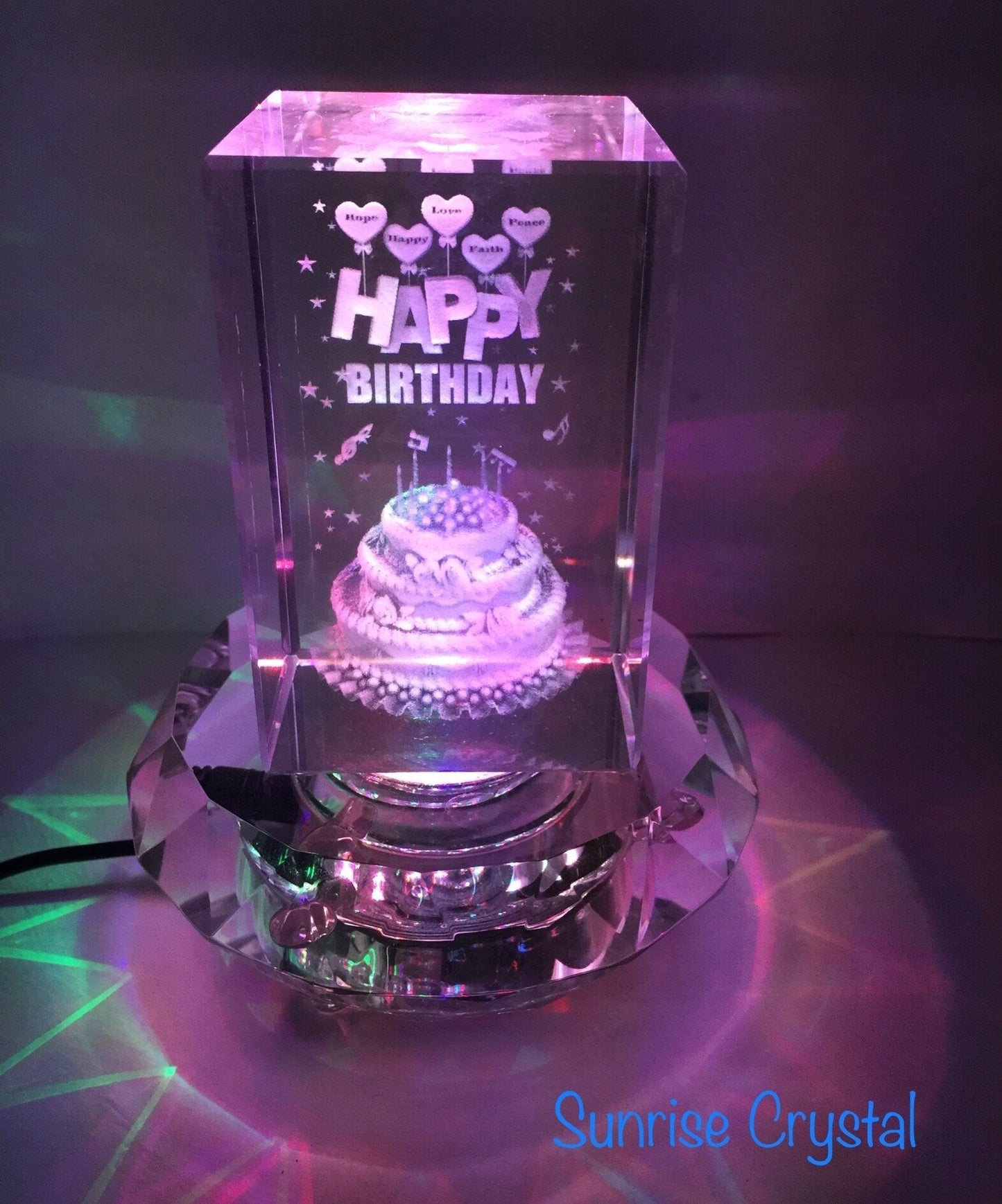 Sunrise Crystal Crystal Display Stand 9.5CM(3.8 Inches)