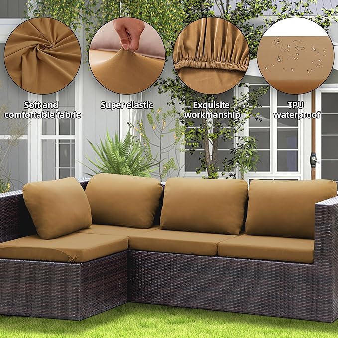 Outdoor Cushion Covers Set, Replacement