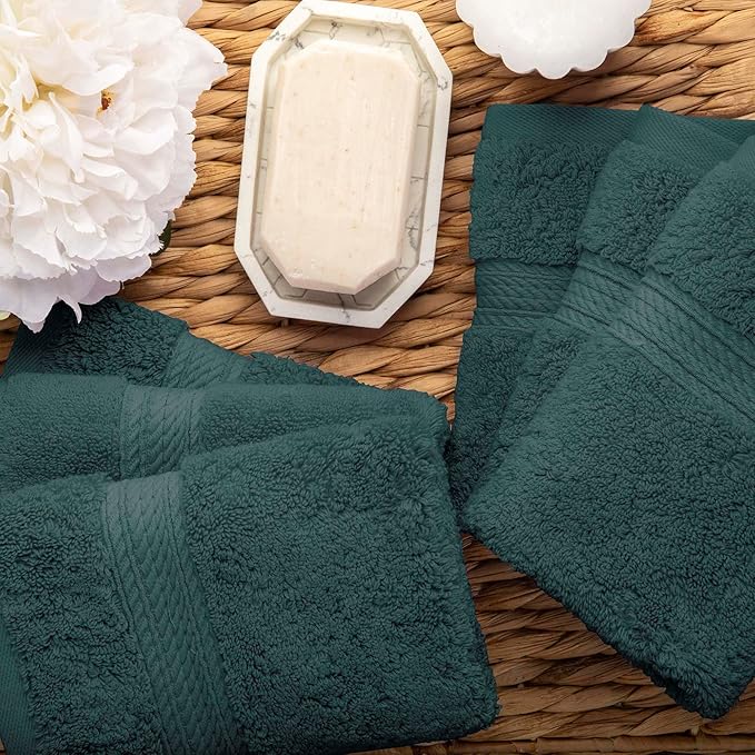 Superior Solid Egyptian Cotton Face Towel Set