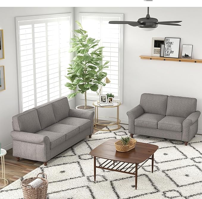 Bonzy Home 57" Loveseat Sofa, 2 Seater Sofa