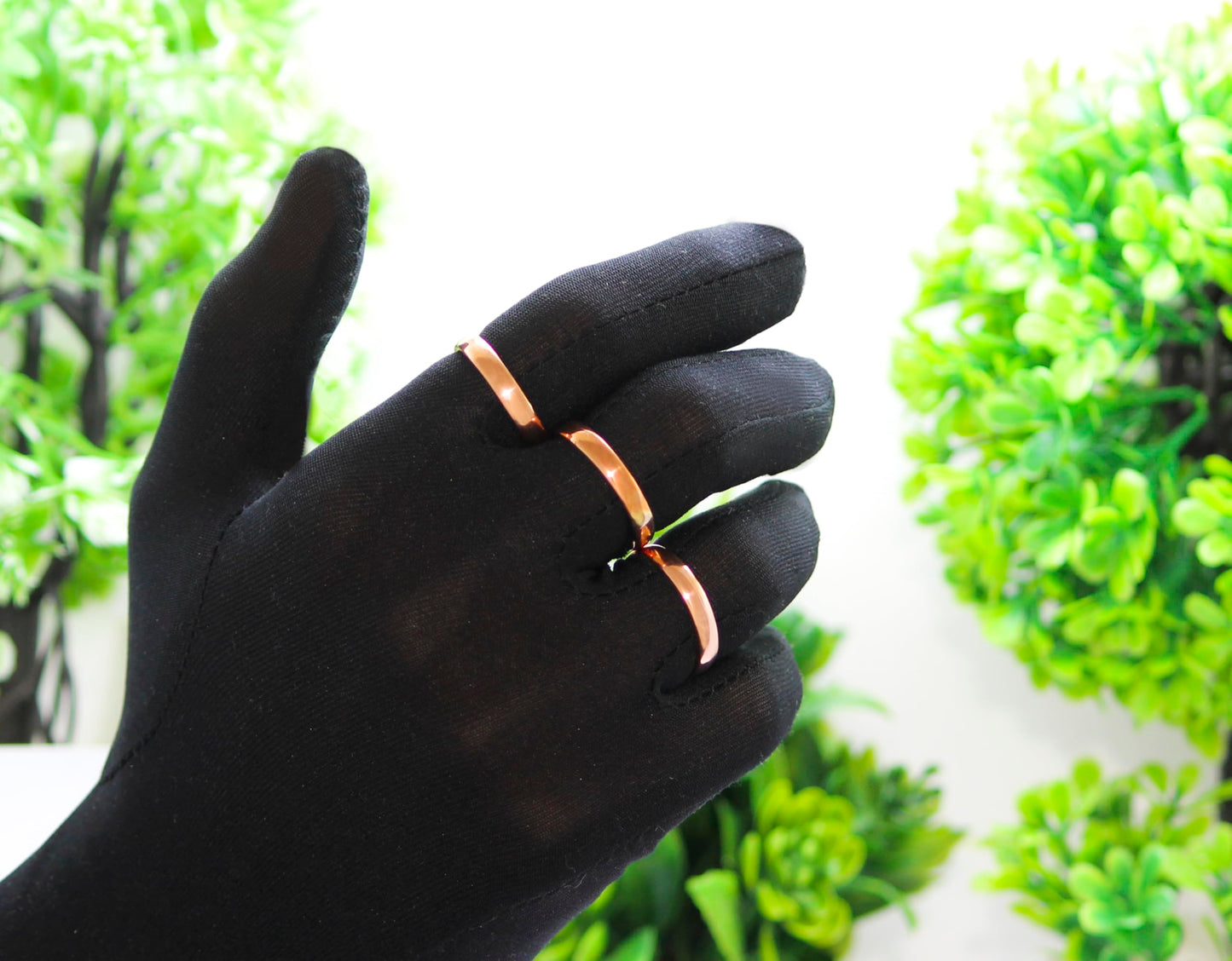 Krishnaa Jewels Pure Copper Handmade Classic Band Ring Ethnic Gift Jewelry for Men and Women (12)