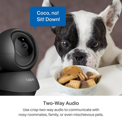 Tapo C211 2K 3MP Pan/Tilt Indoor Camera House Security Camera, WiFi Camera, No Monthly Fee, AI Detection, Dog Camera, Baby Camera Monitor, CCTV, 360° View, Night Vision, Works with Alexa & Google