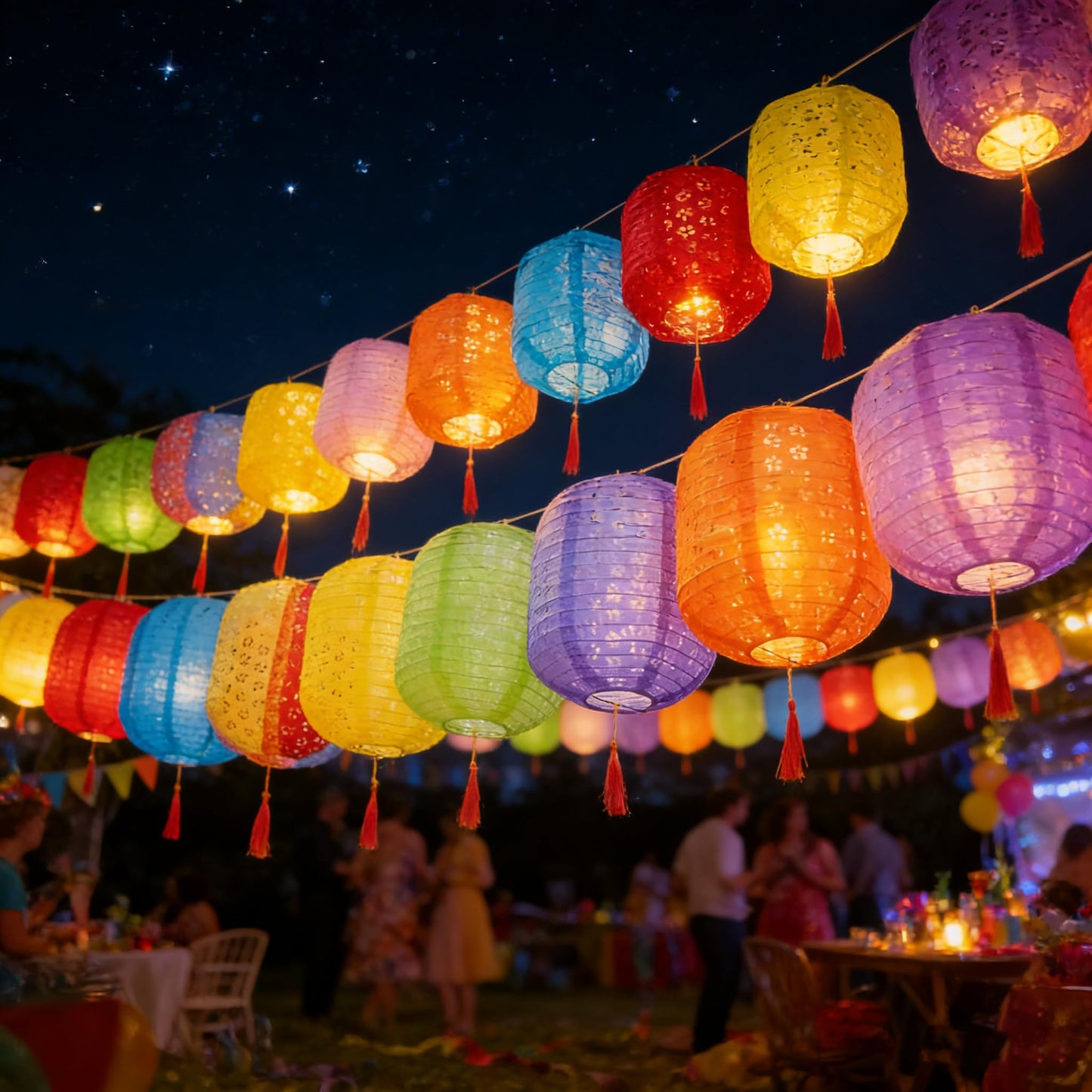 5PCS Paper Lanterns with LED Lights,Cute 6 Inch Lantern Vibrant Hanging Paper Lanterns Lamp with Sticks for Lunar New Year Spring Ceremony Wedding,Mid-Autumn Party Decoration