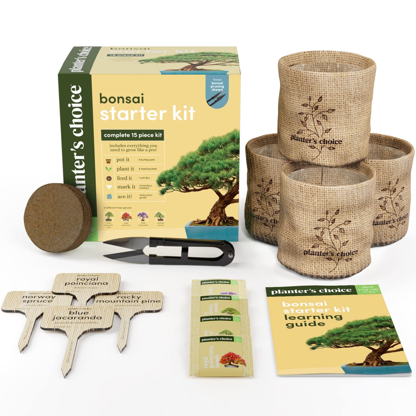 Bonsai Starter Kit - Gardening Mothers Day Gifts for Women & Men - Bonsai Tree Growing Garden Crafts Hobby Kits for Adults, Unique DIY Hobbies for Plant Lovers - Unusual Gifts Ideas Mom, Her, Friend