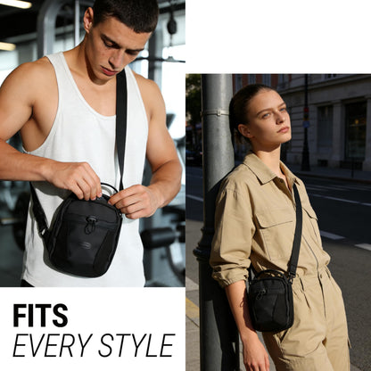 SNAPVIBE Magnetic Gym Bag with Anti-Theft Design, RFID-Blocking Anti-Theft Crossbody Bag for Men & Women, N52 Strong Magnets Clip to Racks/Golf Carts, Water-Resistant Travel/Daily use Crossbody Bag