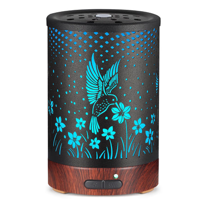 Essential Oils Diffuser,Aromatherapy Diffuser,Birthday for Women Mom Grandma,Metal Cool Mist Humidifier with 7 Colors Lights Waterless Auto Off Air Diffusers (Dragonfly)