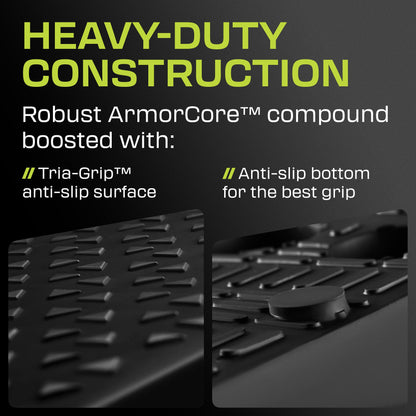 Squat Wedge Block Pair - Non Slip Squat Wedges & Ramp for Exercise, Home Gym, Weight Lifting & Yoga - Calf Stretcher Slant Board to Elevate Heels, Improve Ankle Mobility, Backpack Included for Storage