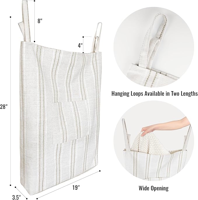 AELS Farmhouse Hanging Laundry Hamper