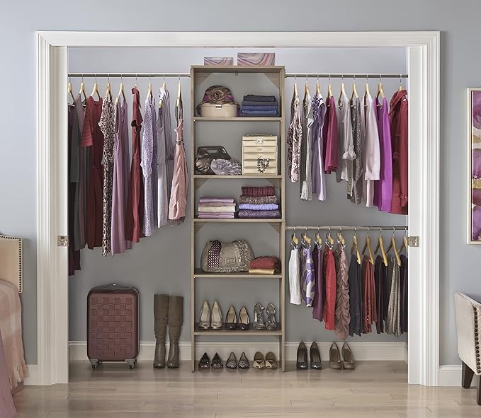 ClosetMaid SuiteSymphony Wood Closet Organizer Starter Kit