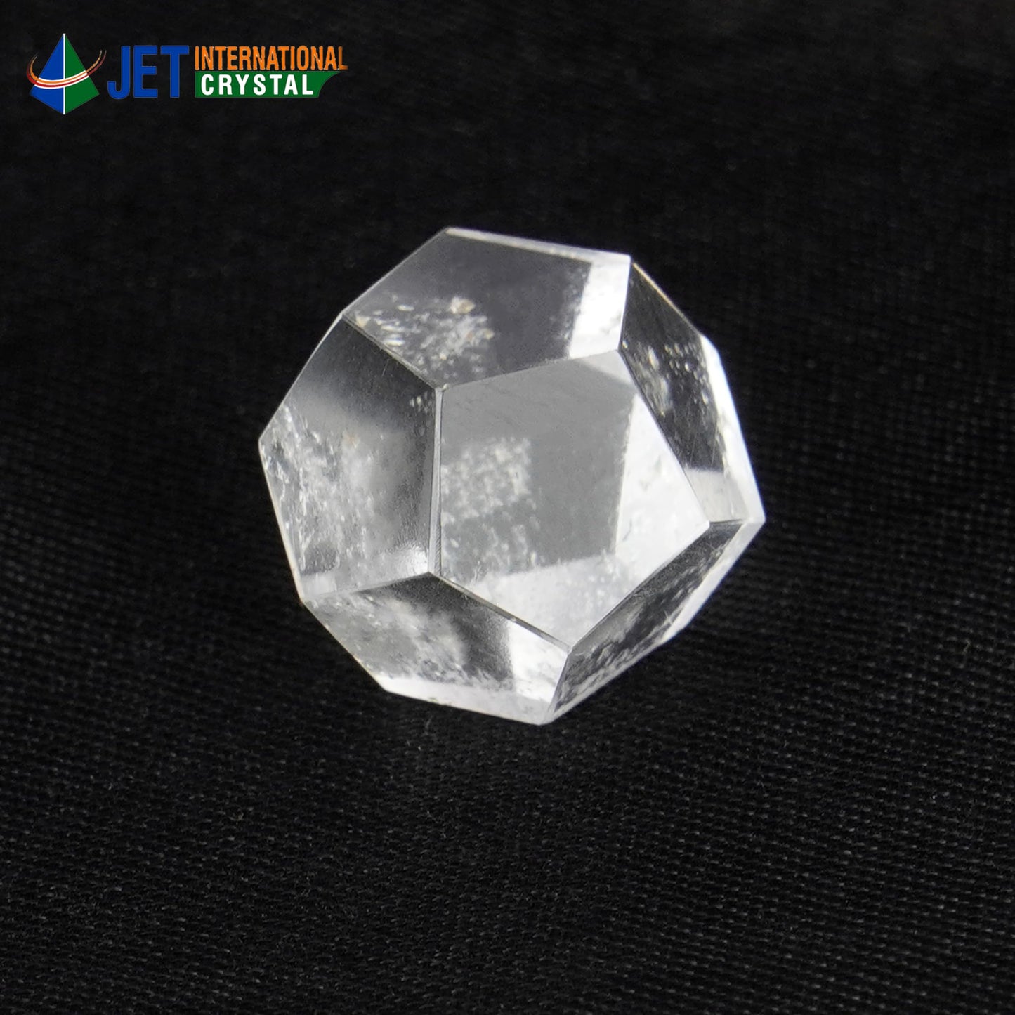 Jet International Beautiful Crystal Quartz Dodecahedron Gemstone Sphatik Original Crystal Natural Authentic Good Luck Genuine Divine Holy Metaphysical Reiki