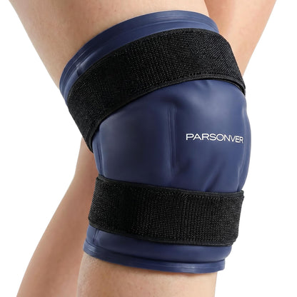 Knee Ice Pack Wrap 60-Minute Long-Lasting Ice Pack for Knee Pain Relief, Reusable Gel Ice Wrap for Leg Injuries, Swelling, Knee Replacement Surgery, Cold Therapy for Arthritis, Meniscus Tear, ACL Blue