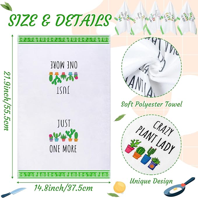 R HORSE 5Pcs Funny Kitchen Towels