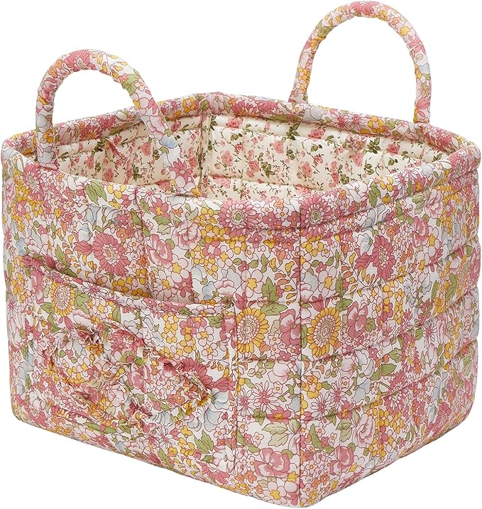 Quilted Fabric Storage Baskets