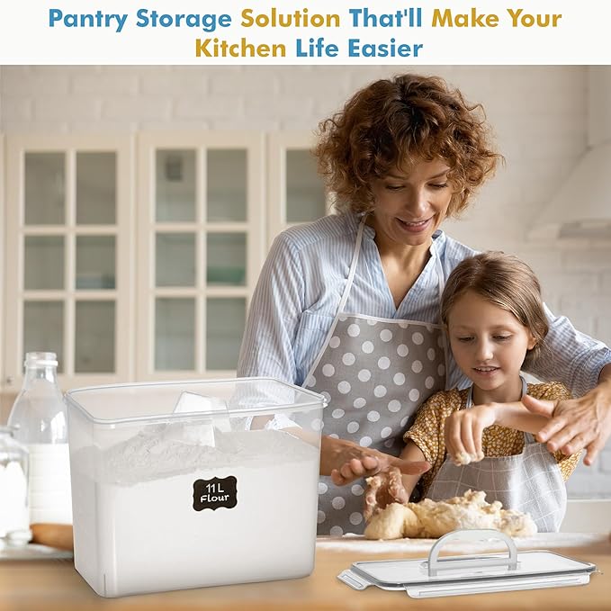 Shazo 2 PC Flour Sugar Storage Containers