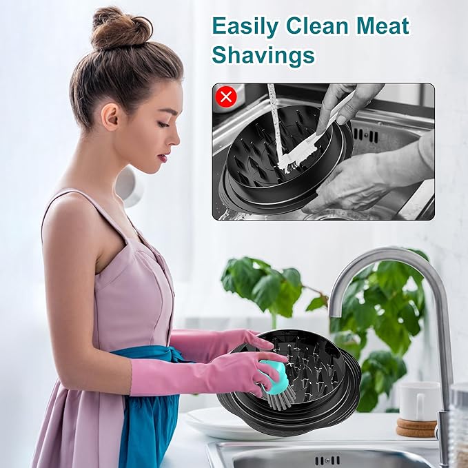 Mini Dish Brush for Cleaning Chicken Shredder, Palm Brush Dish Scrubber