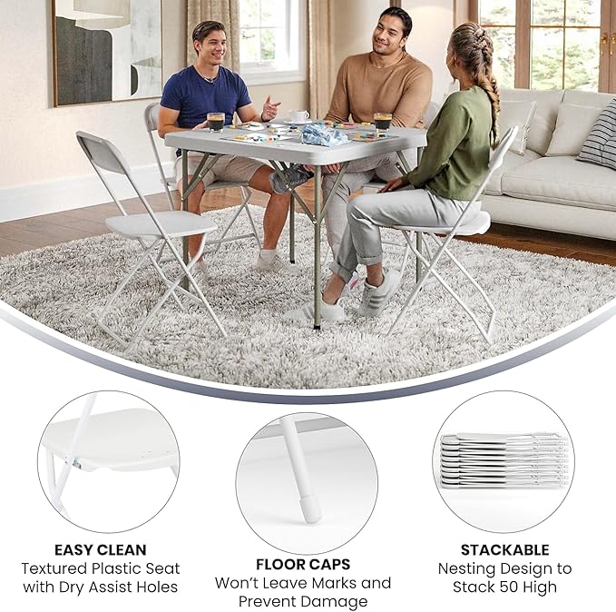 Flash Furniture Hercules Series Plastic Folding Chairs