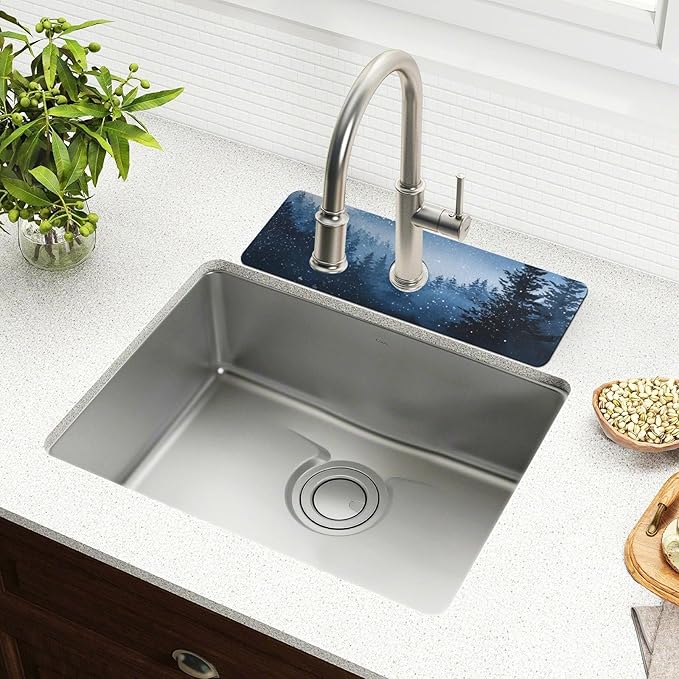 Kitchen Sink Splash Guard 1 PC 30 Inch Sink Faucet Mat Splash Guard