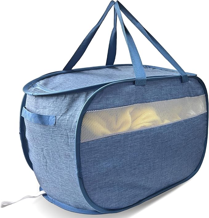Upgraded 100L Extra Large Mesh Pop Up Laundry Hamper