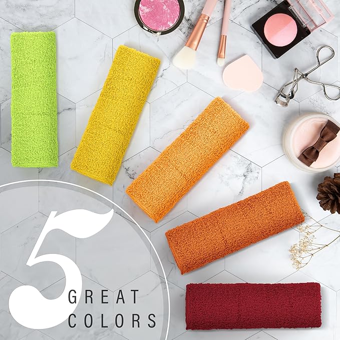 DecorRack 10 Pack 100% Cotton Wash Cloth, Luxurious Soft, 12 x 12 inch Ultra
