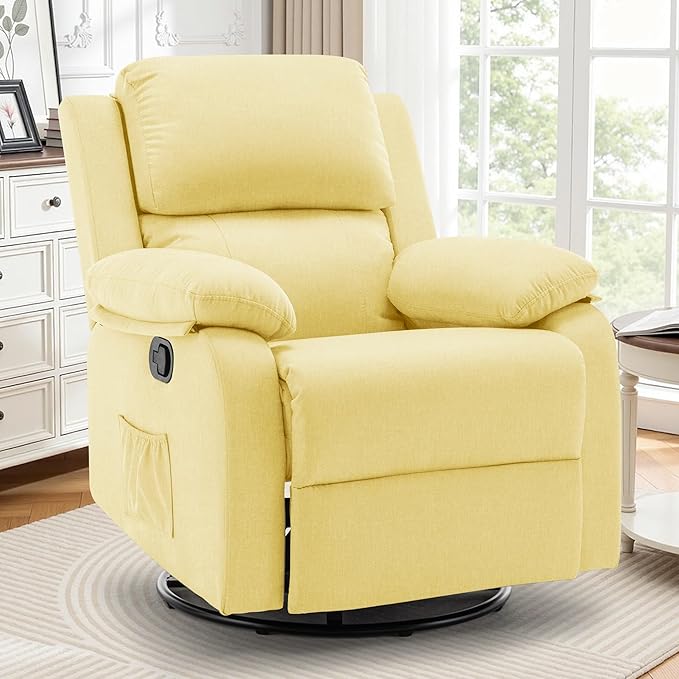 Korser Recliner Chair, 360 Swivel Rocker Chair
