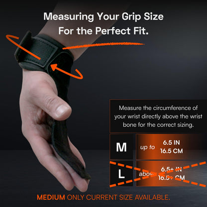 MaxOut360 Lifting Grips for Weight Lifting, Powerlifting & Weightlifting Grips with Enhanced Grip, Double Layer Leather Gym Grips for Deadlifts & Back Workouts, Black