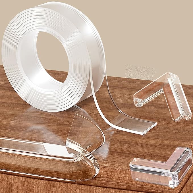 Corner Protectors Baby Proofing, 0.8 in x 13.12 FT Clear Edge Protector Strip