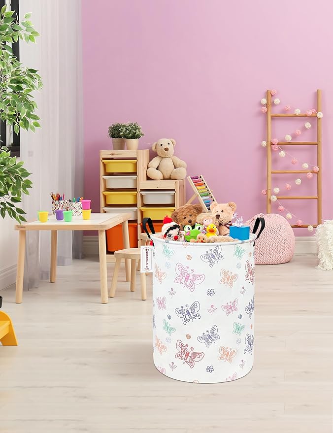 QUEENLALA Large Storage Basket, Laundry Hamper/Bathroom/Home Decor/Collapsible
