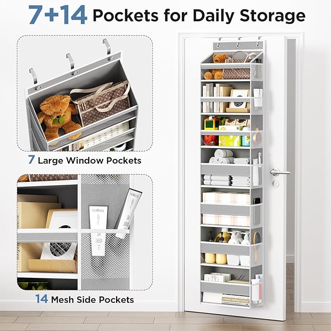 Over The Door Organizer, 7 Tier Door Hanging Organizers