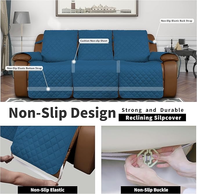 Easy-Going Recliner Sofa Cover, Reversible Couch Cover