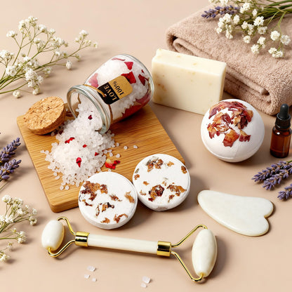 Birthday Gift for Women, Get Well Soon Self Care Package, Unique Spa Gift Basket Thank You Gifts for Mom Grandma Wife Best Friend Sister Her Mothers Day