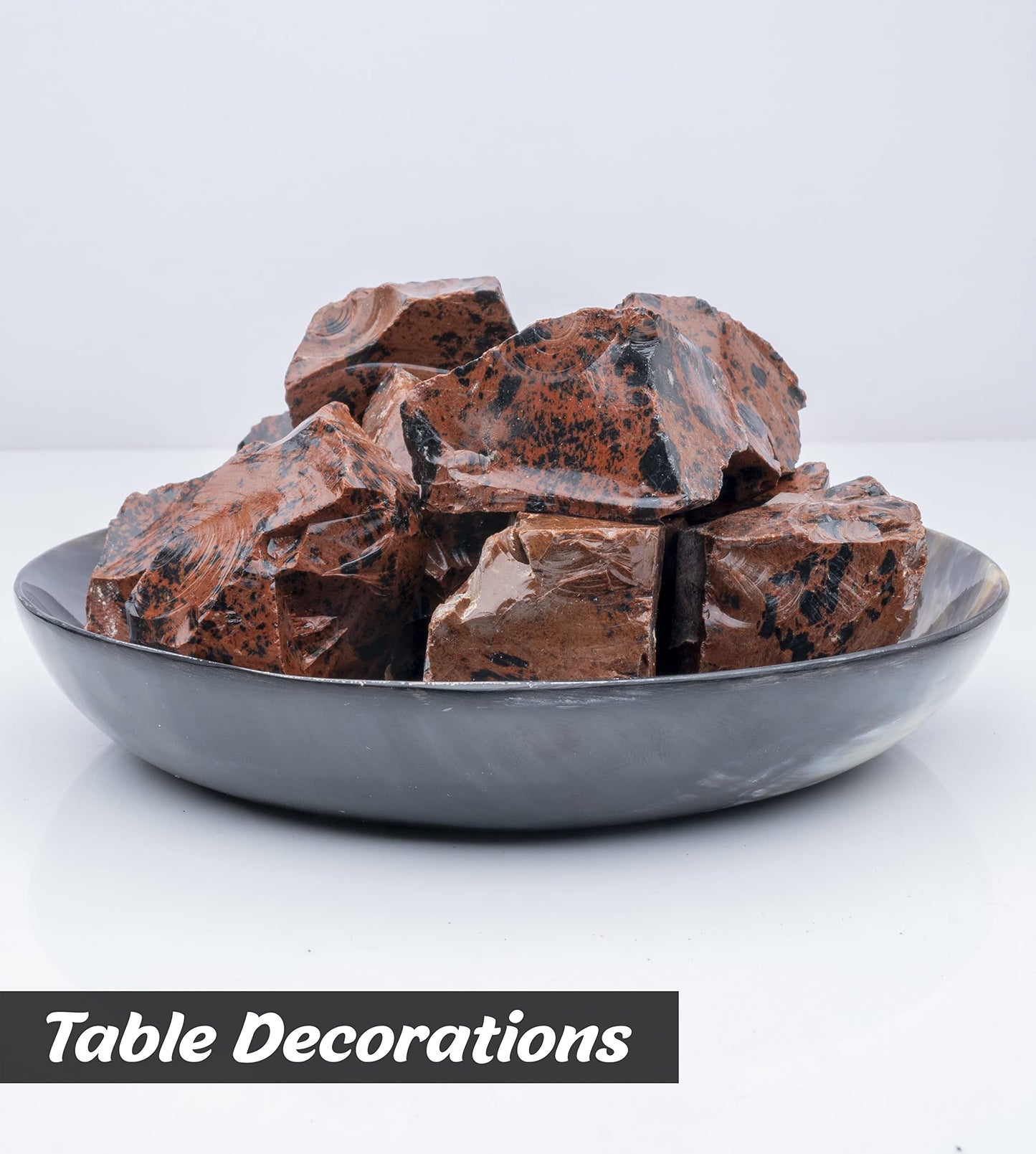 Mahogany Obsidian Rough Stones and Crystals, Raw Stones For Jewelry Making, Tumbling Bulk, Polishing, Cabbing, Lapidary, Fountain Rocks, Decoration, Wire Wrapping, Gem Mining, Reiki Healing 1 lb