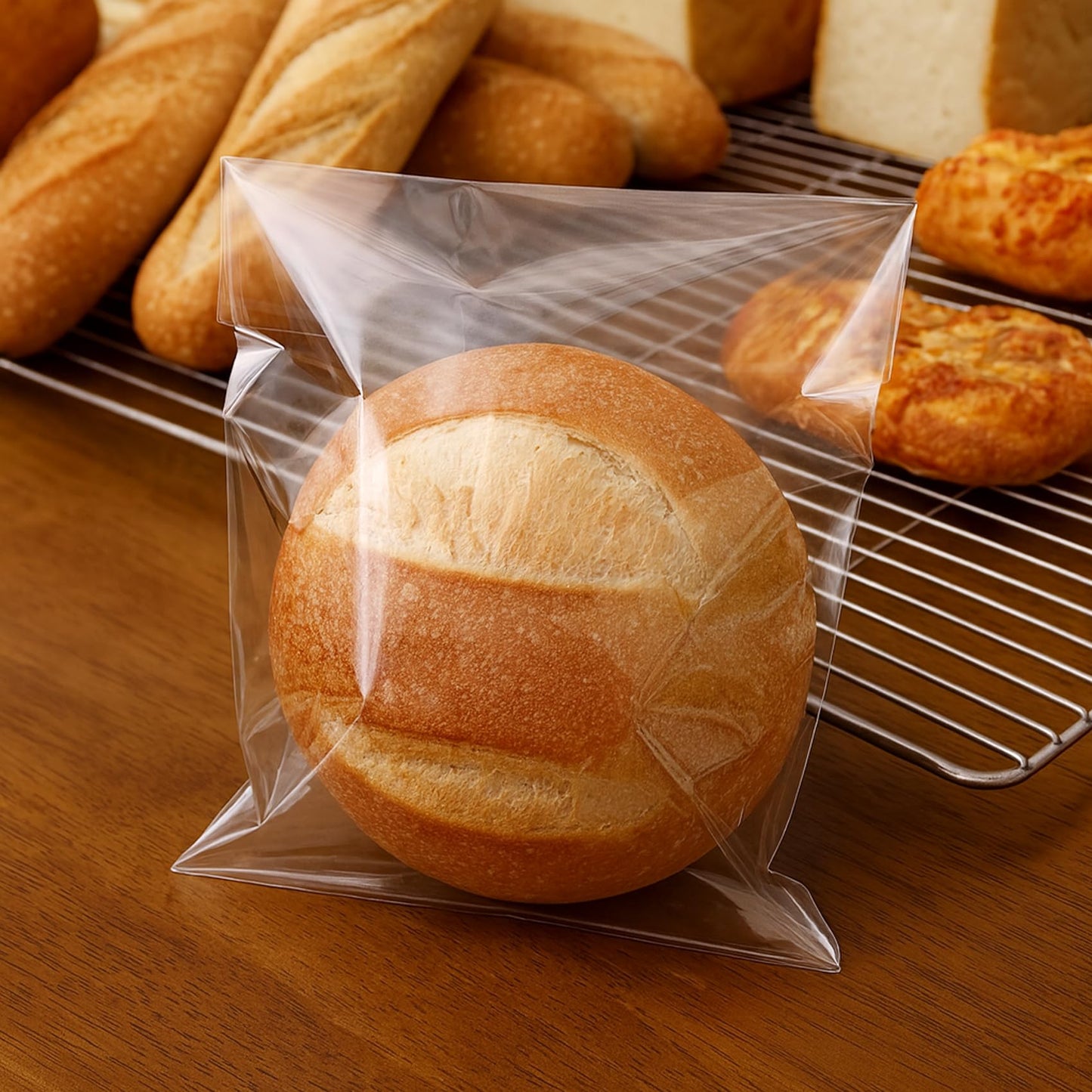 Morepack Self Sealing Cellophane Bags,7x10 Inches 200 Pcs Clear Resealable Cellophane Bags for Packaging Cookies, Favors and Products