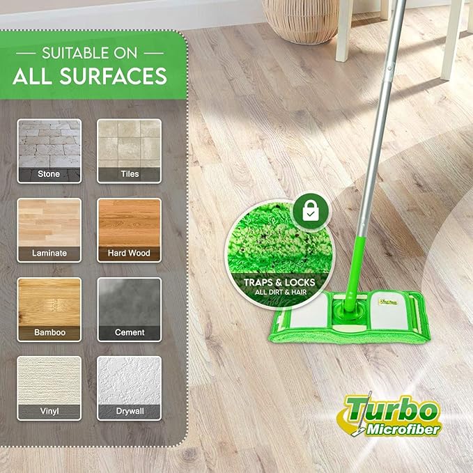 Reusable Pads Compatible with Swiffer Sweeper Mops