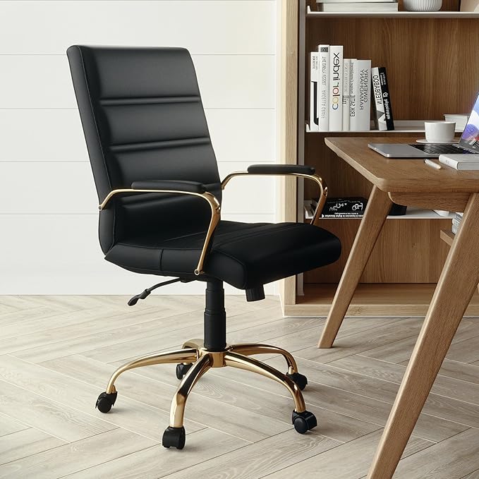 Flash Furniture Whitney Mid-Back Swivel LeatherSoft Desk Chair
